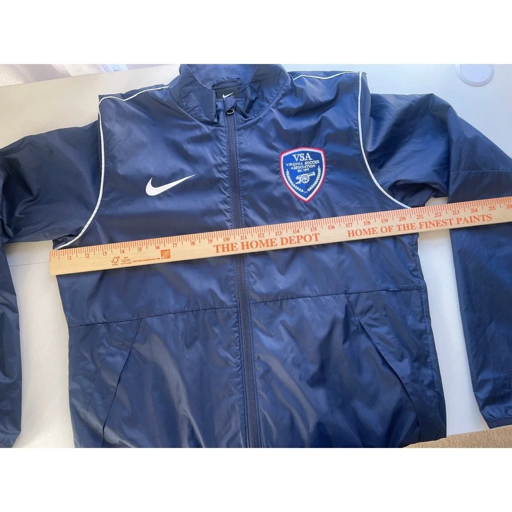 Nike Virginia Soccer Association VSA Mens Medium Navy Blue Track Jacket Athletic